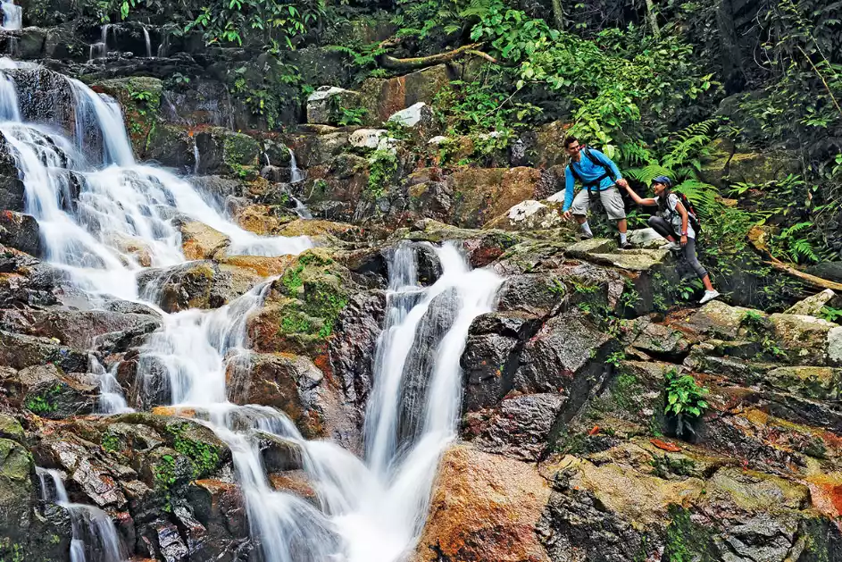 malaysia tioman island asah waterfalls
